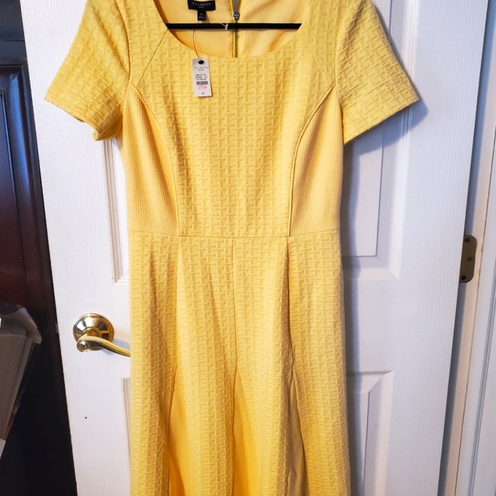 Yellow Talbots dress NWT